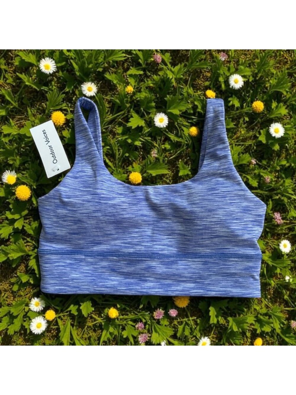 OUTDOOR VOICES Delphinium Haze Blue FreeForm Scoop Bra Size XS NEW NWT